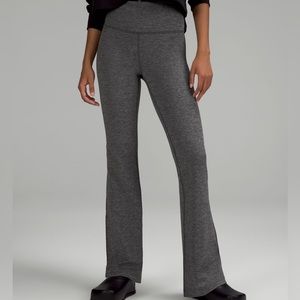 Lululemon groove super high rise flared pant nulu in Heathered Graphite Grey 4